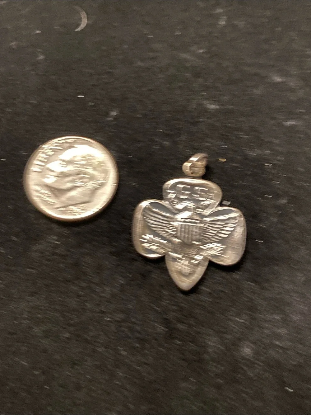 Sterling silver Girl Scout charm (bracelet charm only)